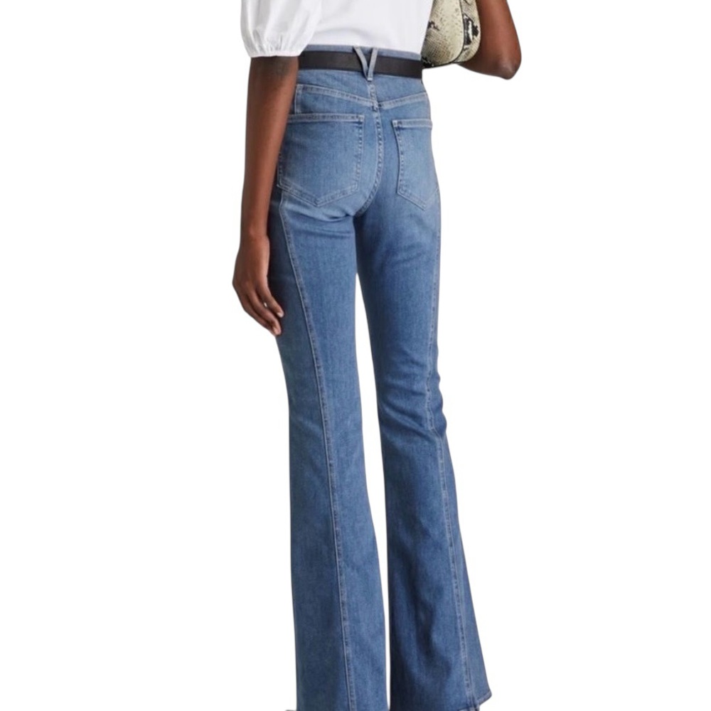 Veronica Beard Sheridan Exaggerated Flare High Rise Jeans - Picture 2 of 6